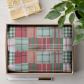 Kerst Plaid Linnen Tissuepapier (Geschenk)