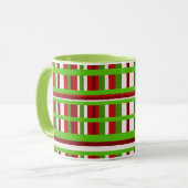 Kerst Plaid Mok (Voorkant links)