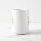 Kerst plaid monogram gepersonaliseerd koffiemok (Center)