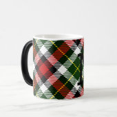 Kerst Plaid Monogram Initiaal Feestelijke vakantie Magische Mok (Voorkant links)