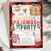 Kerst Plaid Pannenkoek Pyjama Verjaardagsfeest Kaart