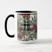 Kerst Plaid Pine Berries Koffie Mok Cup (Links)