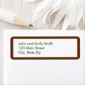 Kerst Plaid Retouradres Labels (Insitu)