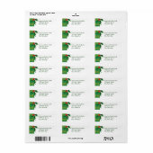 Kerst Plaid Retouradres Labels (Full Sheet)