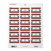 Kerst Plaid Retouradres Labels (Full Sheet)