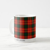 Kerst Plaid Rode Tartan Gepersonaliseerde Mok (Voorkant links)