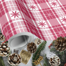 Kerst Plaid - Rood en Wit met Poinsettia