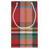 Kerst Plaid Rood Groen Rustiek Klein Cadeauzakje (Achterkant)