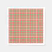 Kerst Plaid, Rood Plaid Servet (Voorkant)