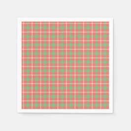 Kerst Plaid, Rood Plaid Servet