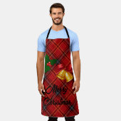 Kerst Plaid Schort (Gedragen)