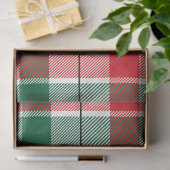 Kerst Plaid Serie Design 7 Tissuepapier (Geschenk)