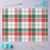 Kerst Plaid Serie Design 7 Tissuepapier (Craft)