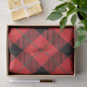 Kerst Plaid Serie Ontwerp 1 Tissuepapier (Geschenk)