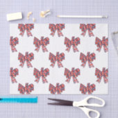 Kerst Plaid Tartan Bow Tissuepapier (Craft)