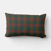 Kerst Plaid/Tartan Rood en Groen Sierkussen Kussen (Achterkant)