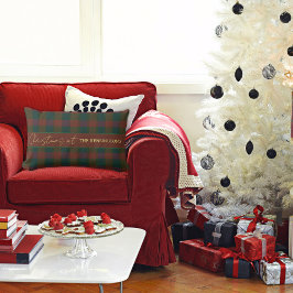 Kerst Plaid/Tartan Rood en Groen Sierkussen Kussen