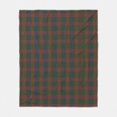 Kerst Plaid/Tartan Rood & Groen Fleece Deken (Voorkant)