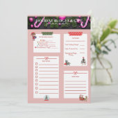 Kerst Planner PDF – Afdrukbare Vakantieplanner Kaart (Staand voorkant)