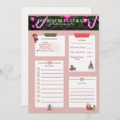 Kerst Planner PDF – Afdrukbare Vakantieplanner Kaart (Voorkant / Achterkant)