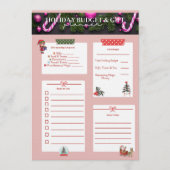 Kerst Planner PDF – Afdrukbare Vakantieplanner Kaart (Voorkant)