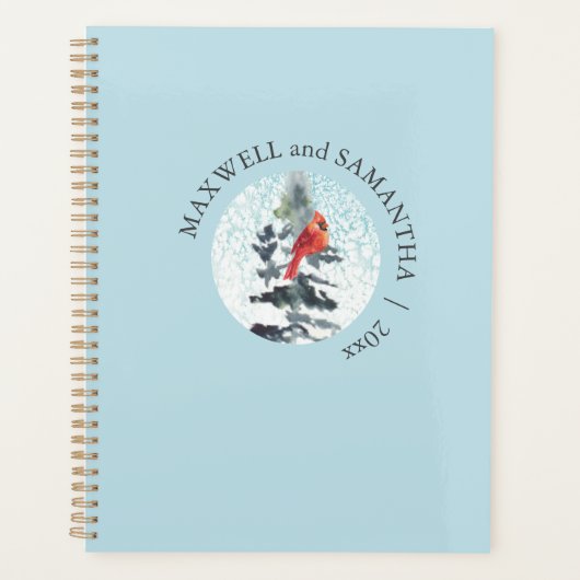 Kerst Planner Watercolor Winter Wonderland (Voorkant)