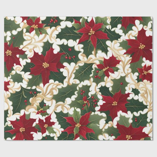 kerst planten galore inpakpapier (Vlak)