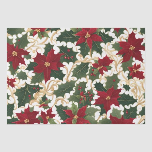 Kerst planten Galore tissue papier (Voorkant)