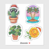 Kerst Planten Sticker Blad (Vel)