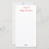 Kerst platte Kaart met Pin-Up meisje (Achterkant)