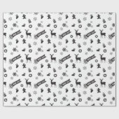 Kerst - plechtige vergadering cadeaupapier (Vlak)