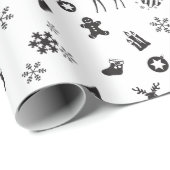 Kerst - plechtige vergadering cadeaupapier (Rol Hoek)