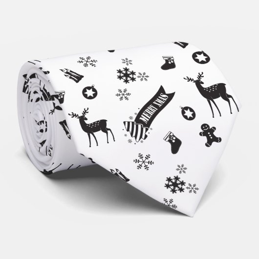 Kerst - plechtige vergadering stropdas (Opgerold)