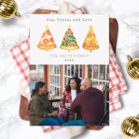 Kerst Plezier Pizza Familie Foto Liefde