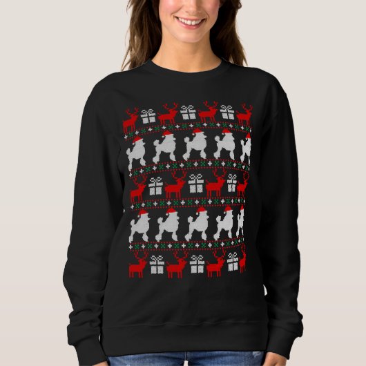 Kerst poedel essentieel trui (Voorkant)