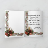 Kerst Poedel puppy in een mand Feestdagen Kaart (Binnen)