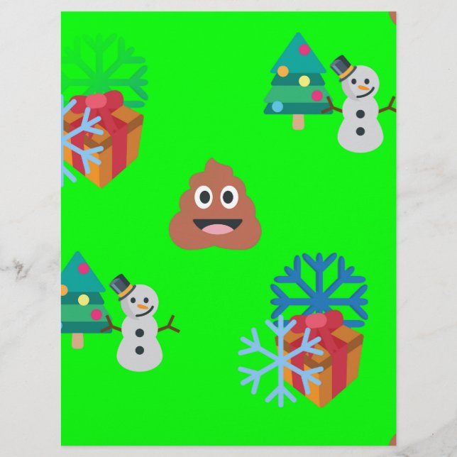 kerst poep emoji (Voorkant)