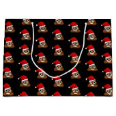 Kerst poep emoji Schattige Funny Groot Cadeauzakje (Voorkant)