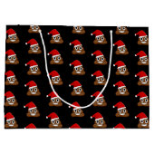 Kerst poep emoji Schattige Funny Groot Cadeauzakje (Achterkant)