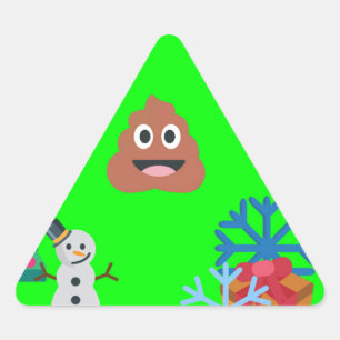 kerst poep emoji sticker