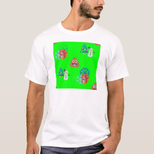 kerst poep emoji t-shirt
