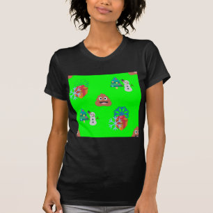 kerst poep emoji t-shirt
