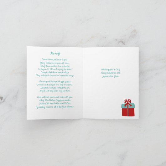 Kerst Poëzie Kaart (Binnen)