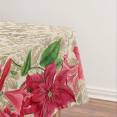 Kerst Poinsettia Amaryllis Tafelkleed (Voorbeeld)