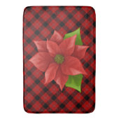 Kerst Poinsettia badmat (Voorkant Verticaal)