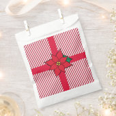 Kerst Poinsettia cadeautasjes zakken Bedankzakje (Geknipt)