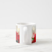 Kerst Poinsettia Espresso Kop (Achterkant)