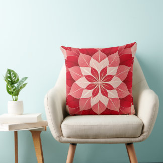 Kerst Poinsettia  Festief  Kussen