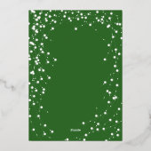 Kerst Poinsettia Folie Gift Kaart Houder (Achterkant)