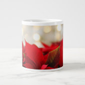 Kerst Poinsettia Grote Koffiekop (Voorkant)